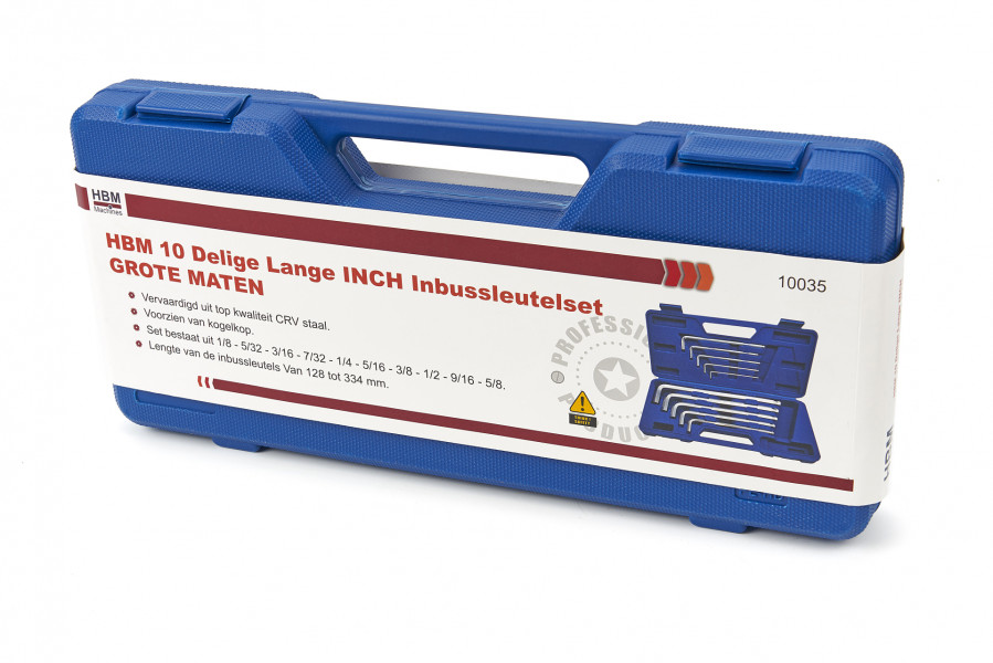 Hbm Delige Lange Inch Inbussleutelset Grote Maten Hbm Machines