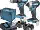 Makita DLX2221JX2 Combiset Klopboor- / Schroefmachine + Slagschroevendraaier 18V 3.0Ah in Mbox