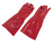 HBM Rode PVC Beschermende Handschoenen, Lange uitvoering Maat L