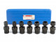 HBM 7 Delige 1/2" Krachtdoppenset Metrische Maten Met Kniegewrichten