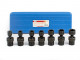 HBM 7 Delige 3/8" Krachtdoppenset Engelse Maten Met Kniegewrichten