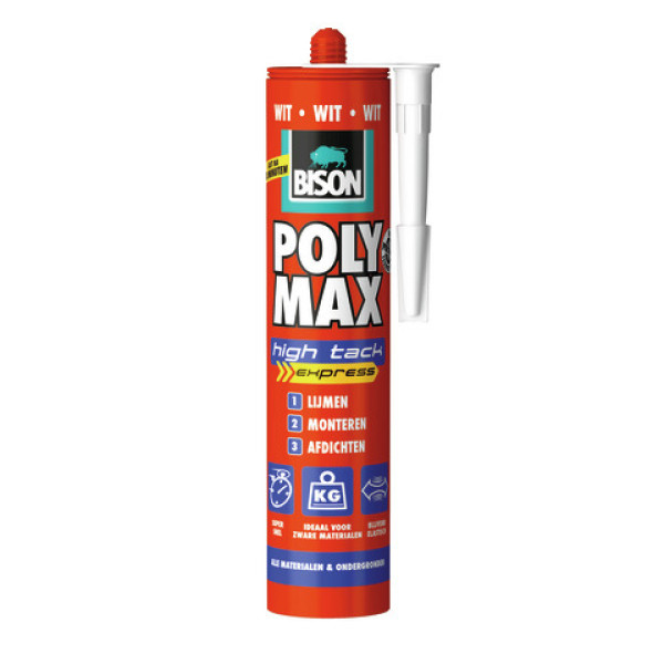 Bison Poly Max® High Tack Express 425 g Tube weiß