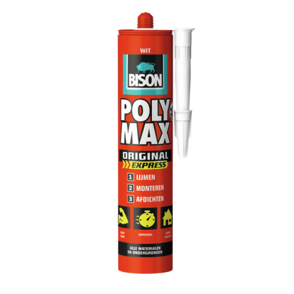 Bison Poly Max® Express 425 g koker wit