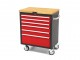 HBM Profi 6 Laden Gereedschapswagen met Houten Blad