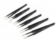 HBM Professionele 6 Delige Anti Magnetische RVS Pincet set