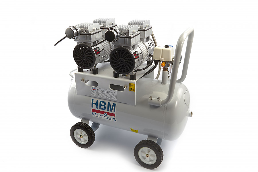 HBM 50 Liter Professionele Noise Compressor | HBM Machines