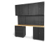HBM premium modulair werkplaatssysteem, 9-delig, matzwart, model 1