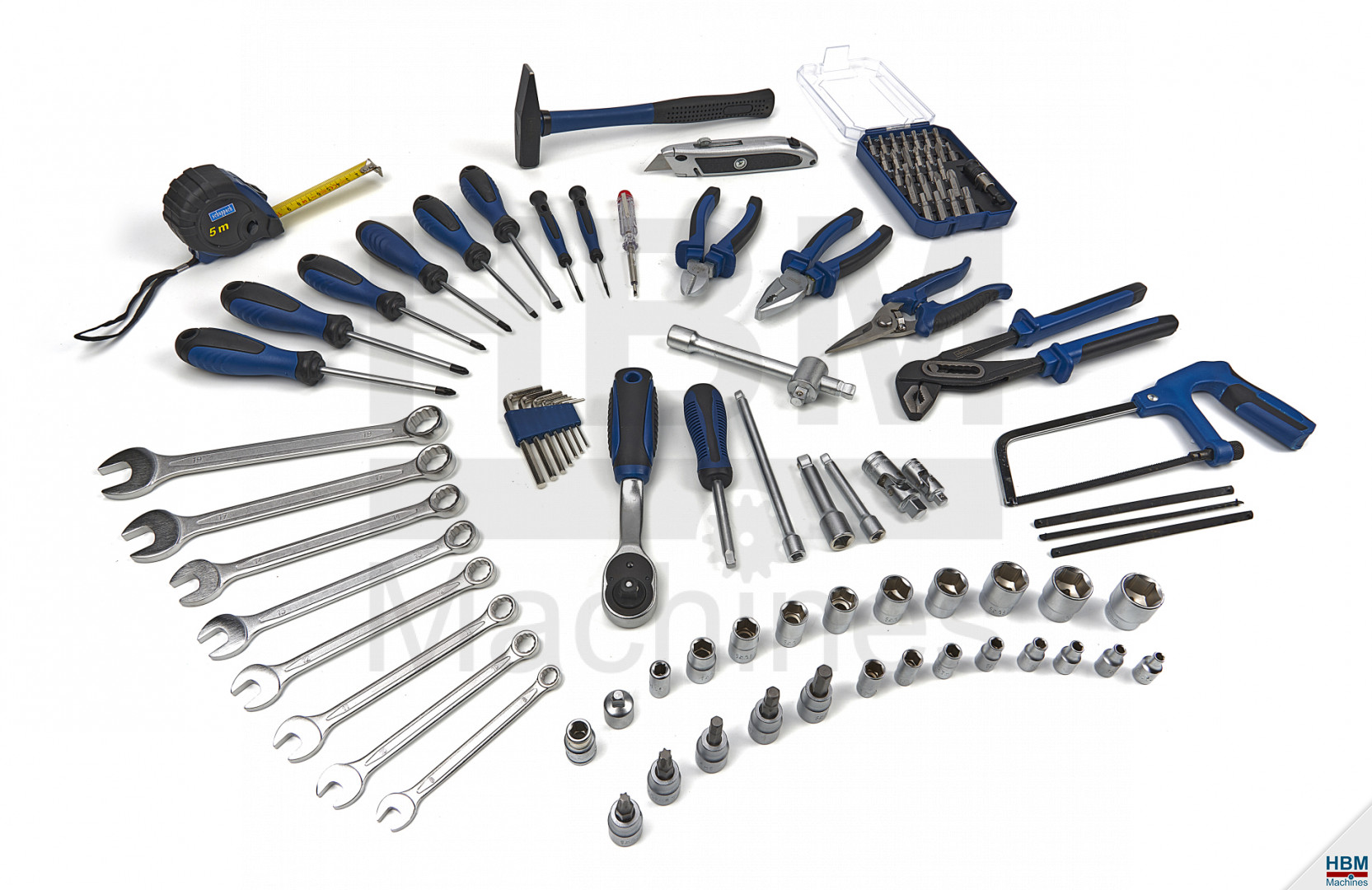 Scheppach TB 150 Caisse à outils complète avec 101 pièces, ensemble d'outils