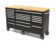 HBM 20 Laden Gereedschapswagen / Werkbank met Houten Werkblad
