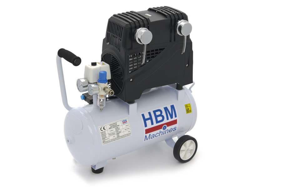 HBM Professionele Low Noise Compressor - 1.5 PK - 30 Liter Model 2