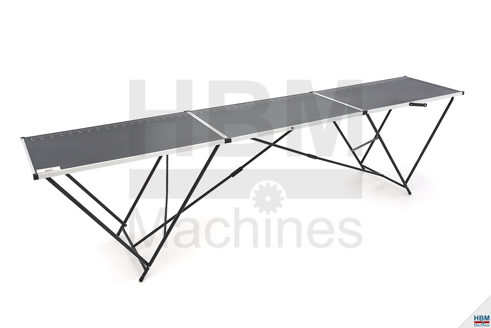 Voorstel Architectuur invoeren HBM aluminium opvouwbare behangtafel 300 x 60 x 77 cm | HBM Machines