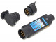 HBM Aanhangwagen Stekkertester Met 2 Adapters 7 en 13 Polig 12 Volt