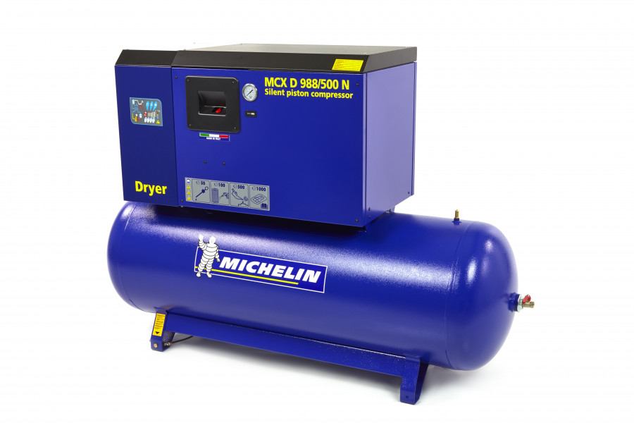 Telegraaf Grijp verdwijnen Michelin 10 PK 500 Liter Gedempte Compressor MCXD 988/500 N MET DROGER