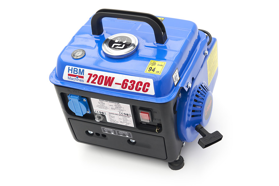 HBM 720W generator met 63 cc benzinemotor, 230V HBM Machines
