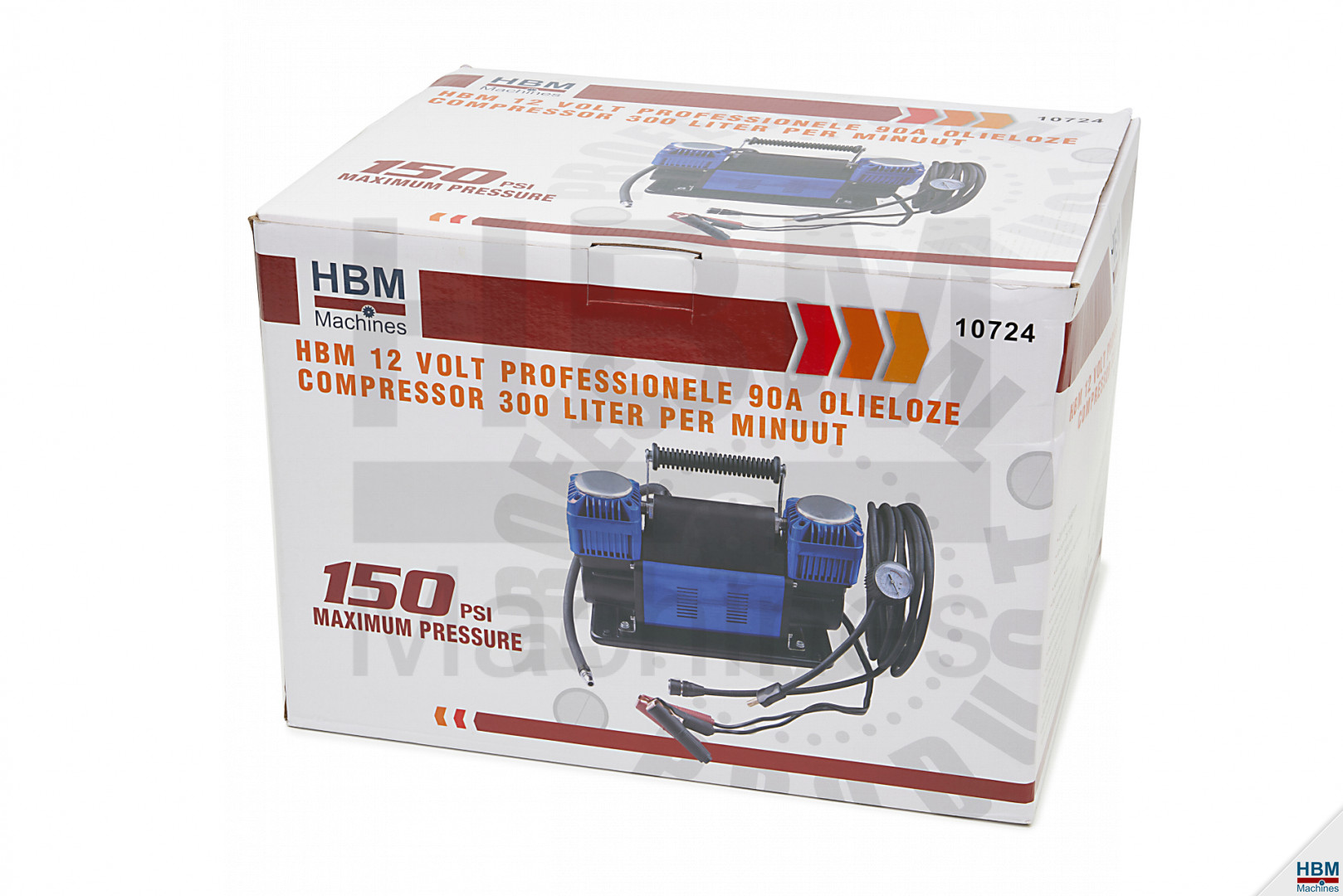 HBM Compresseur sans huile professionnel 12 V 45 A 160 litres par minute