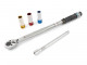 AOK 5-teiliger 1/2" Profi-Drehmomentschlüssel 40 - 210 Nm inklusive 3 Stecknüssen und Verlängerung