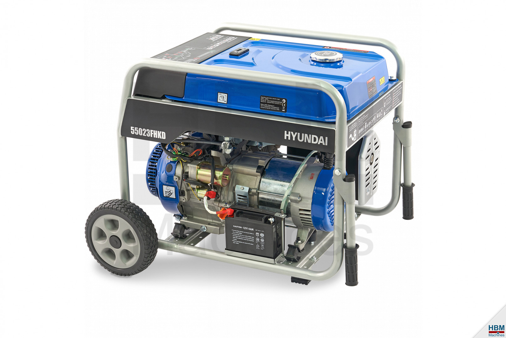 Generator mit OHV-Benzinmotor von Hyundai (HHY7000Fe, Aggregat, 5,5 kW, 390  ccm)