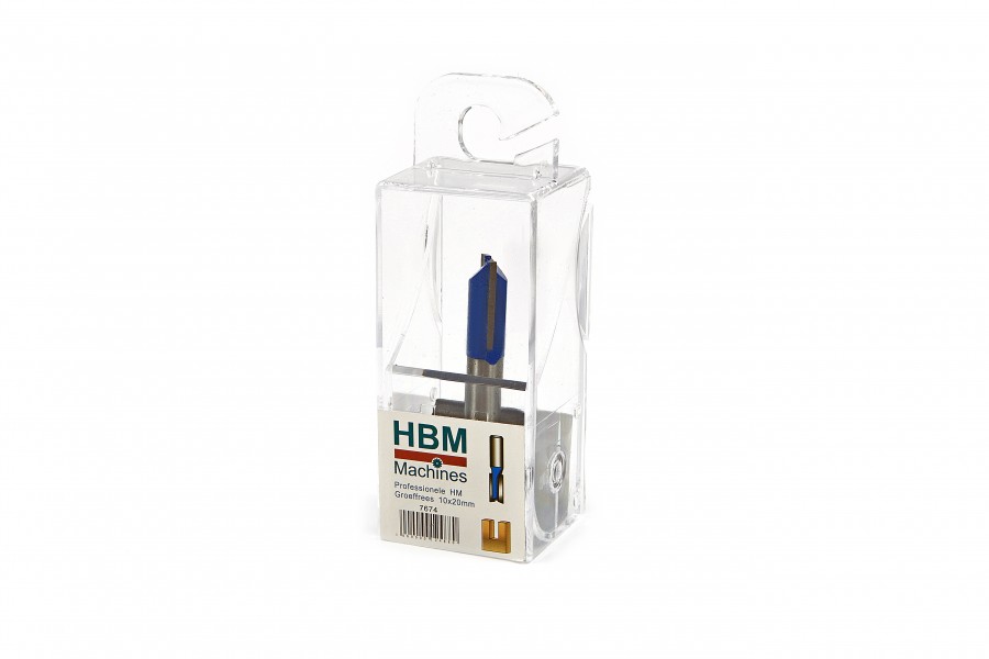 HBM Professionele HM Groeffrees 10 x 20 mm. Recht Model 