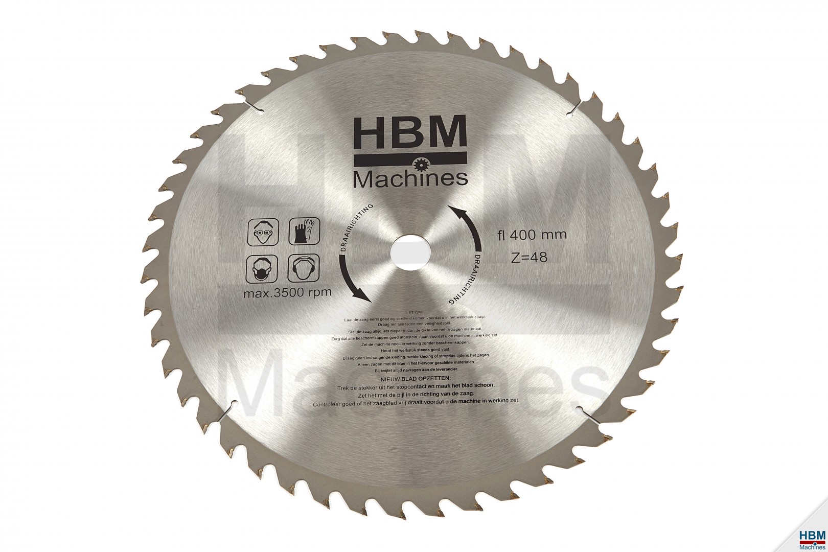 HBM 400 x 48T Cirkelzaagblad voor Hout - ASGAT 30 | HBM Machines