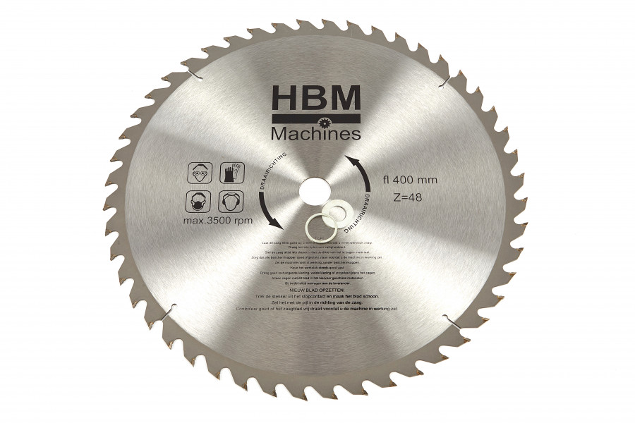 HBM 400 x 48T Cirkelzaagblad voor Hout - ASGAT 30 | HBM Machines