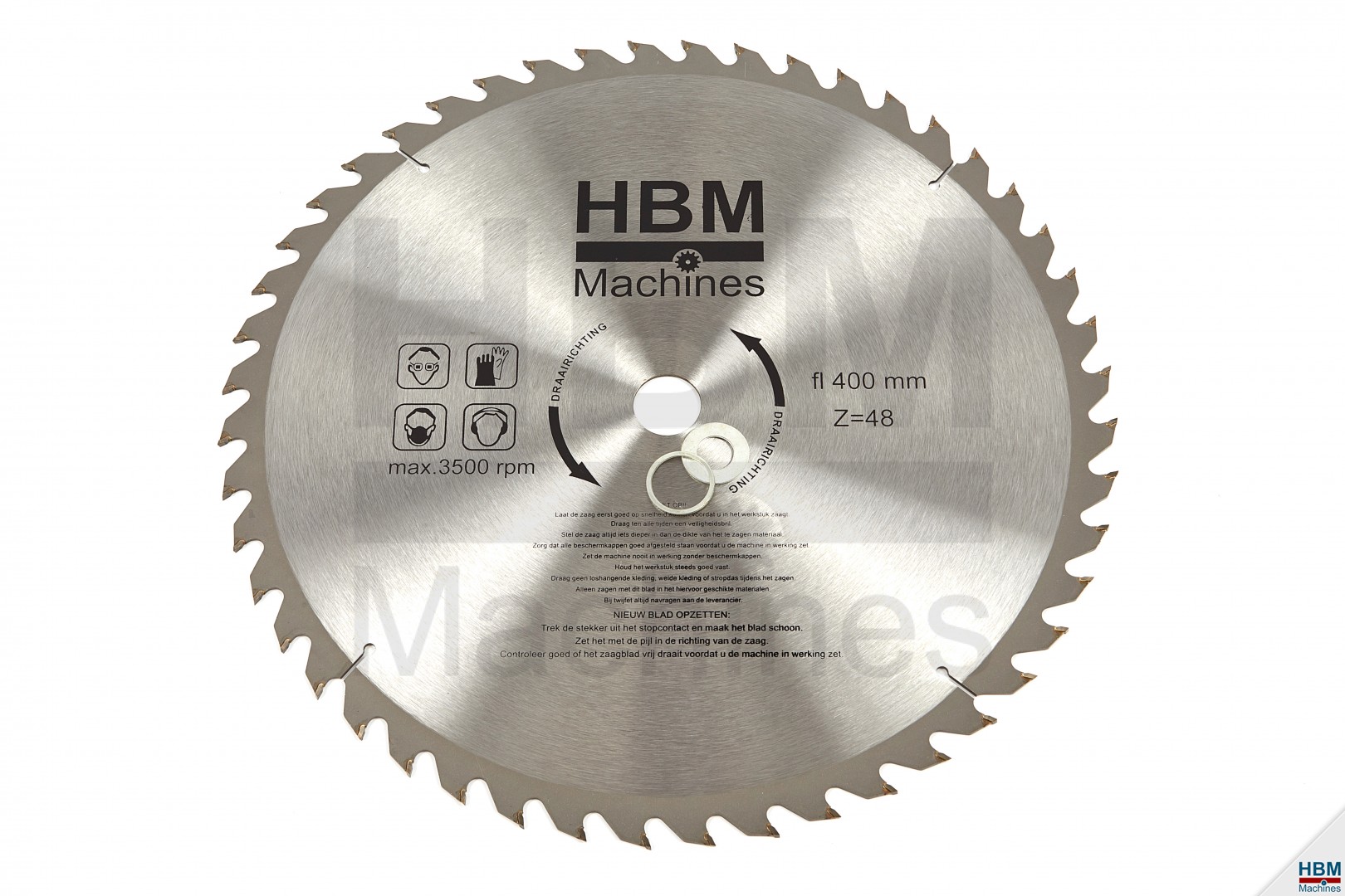 pijp Zielig Gemiddeld HBM 400 x 48T Cirkelzaagblad voor Hout - ASGAT 30 mm | HBM Machines