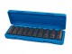 Silverline 10 Delige Diepe 1/2" Metrische Zeskant - Krachtdoppen set