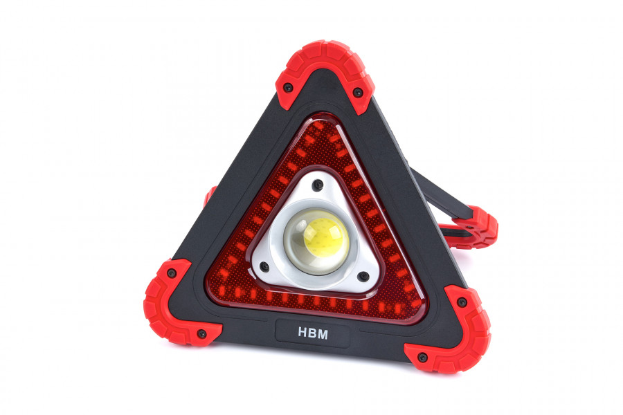 HBM LED Bouwlamp, Veiligheidslamp op Batterijen 10 Watt - 450 Lumen en 36 LED’S
