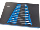HBM 13 Delige Ring, Ratel, Steeksleutelset INCH in Carobn Foam inlay voor Gereedschapswagen