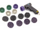 Hazet 9033-11/17 Borstelschuurmachine Met 3M Roloc Bristle Discs en Cleanschijven