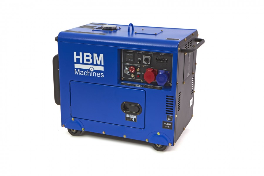 OCCASION - HBM 7900 Watt Standby Silent Dieselkrachtstroom Generator / Aggregaat-9