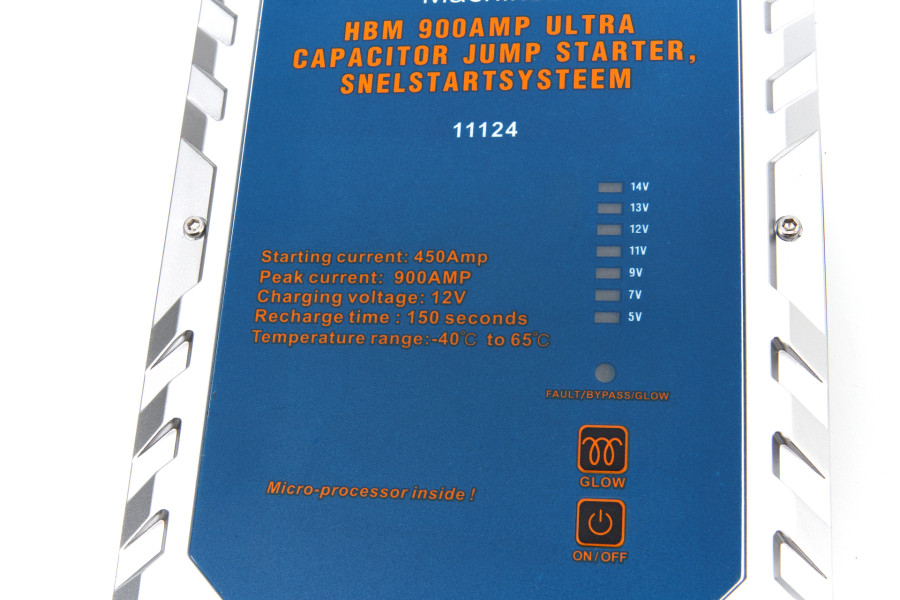 HBM professioneller Starthilfe-Booster, Jumpstarter Akku-Booster, 230 V, 12  V, 22 Ah