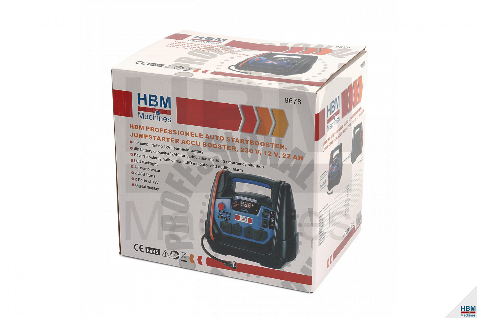 HBM Démarreur autonome - Booster de batterie - Jump Starter 230 V