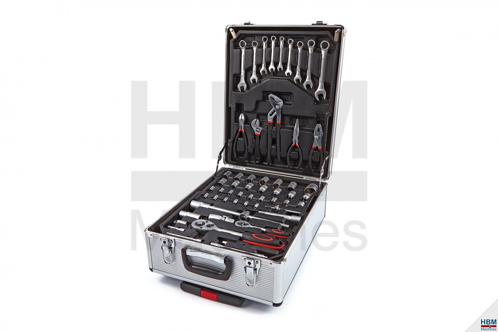 Buik Snikken voorwoord HBM 599-delige gereedschapskoffer, gereedschapstrolley | HBM Machines