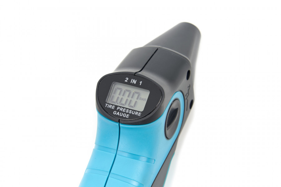 HBM Manomètre numérique de pression des pneus avec affichage LCD 0,2 - 10,4  bar