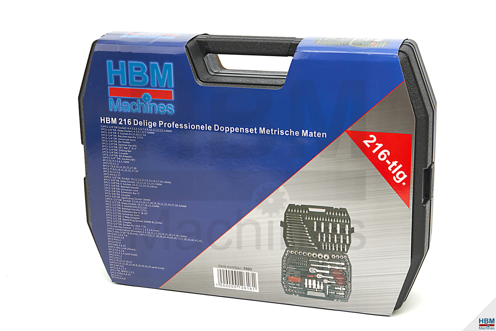 HBM 216-teiliger Profi-Steckschlüsselsatz