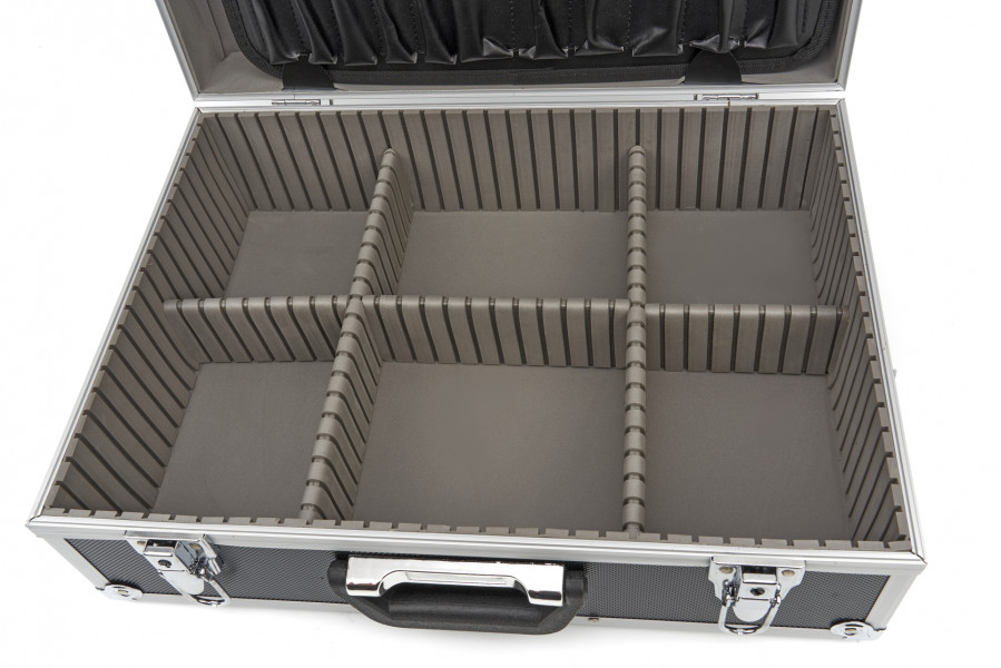 Coffre a outils aluminium boîte caisse de transport valise porte-outils  remorque
