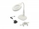 HBM 125 mm LED Loupe Lamp met Voet en Tafelklem