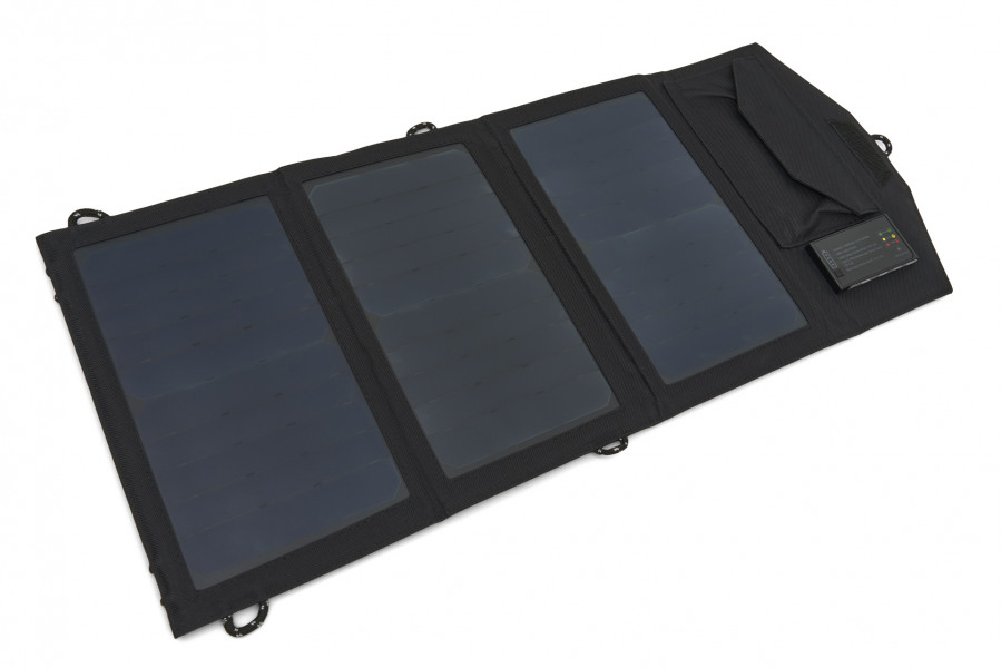 HBM 15 Watt Faltbares Solarpanel mit 10000 mAh Akku