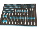 HBM 101 Delige Doppenset en Bitset Foam inlay voor Gereedschapswagen