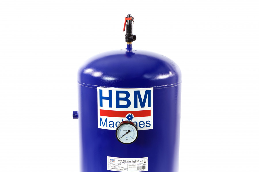 Milieuvriendelijk vaas tijdelijk HBM 300 Liter Drukvat , Compressor Tank | HBM Machines