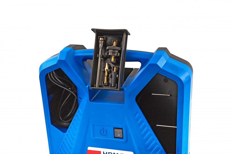 HBM 12 Volt-Kompressor mit Zubehör in Transporttasche - Mobile Lösung für  schnelles Aufpumpen - 8305 mit Best-Preis-Garantie —  TP Profishop  GmbH