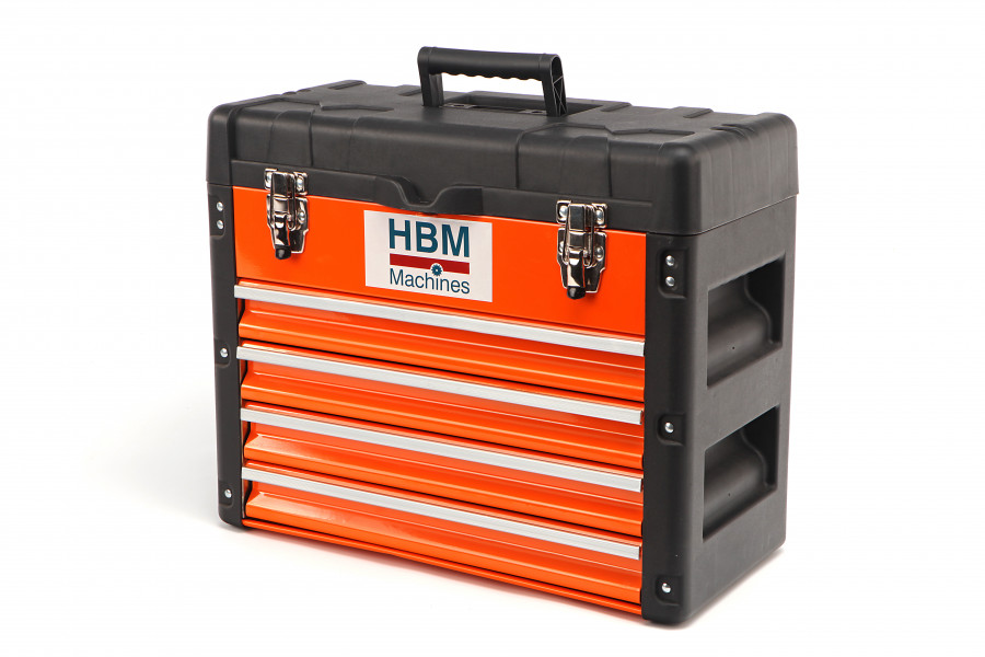 Onderverdelen eerste kruipen HBM Profi 500 mm. Gereedschapskoffer met 4 Laden | HBM Machines