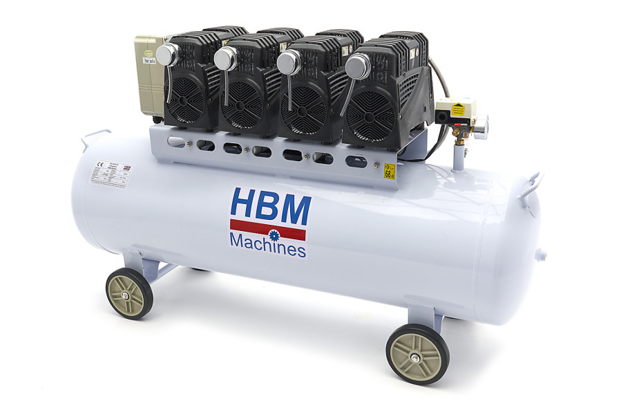 analyse Sitcom Uitrusten HBM 200 Liter Professionele Low Noise Compressor - Model 2