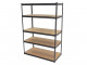 HBM 2 Delige Professionele Extra Brede Legbordstelling / Garagestelling 5 x 60 Kg