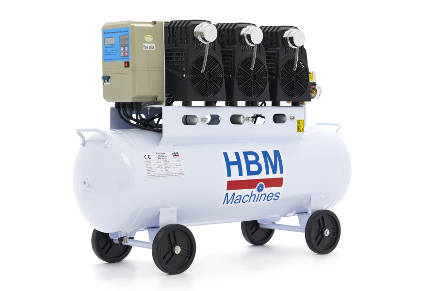 HBM 70 Liter Professioneller Geräuscharmer Kompressor - Modell 2