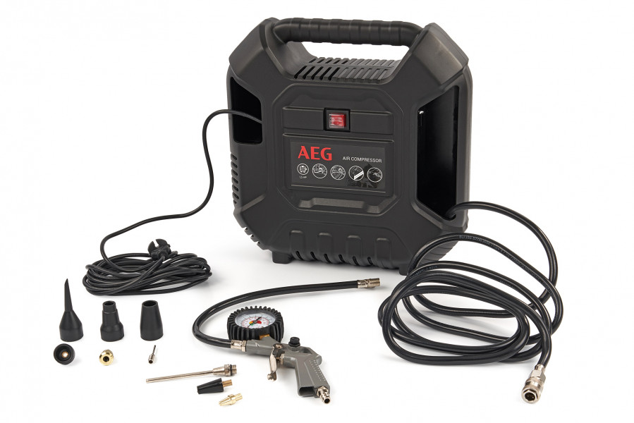 AEG Pit Stop 1100 Watt Olieloze Compressor Set
