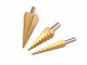 HBM HSS TIN Gecoate Trapgatboren / Stappenboren