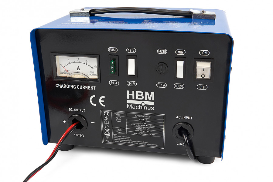 HBM professionelles Batterieladegerät, 12, 24 Volt, 92–210 Ah