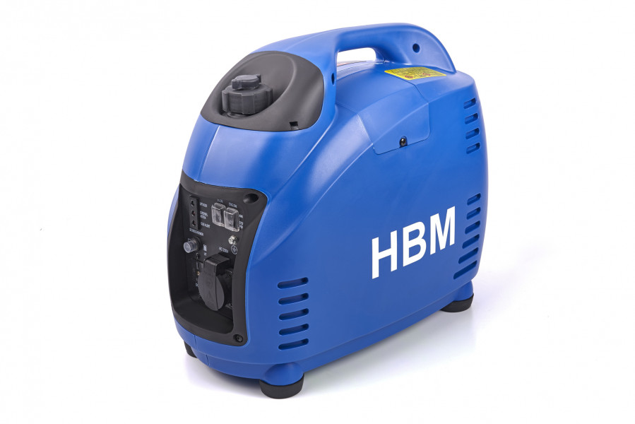 HBM 1.500W inverter generator met 72 cc benzinemotor, 230V/12V