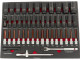HBM 45 Delige Krachtdoppen en Bitset in Carbon Foam inlay voor Gereedschapswagen